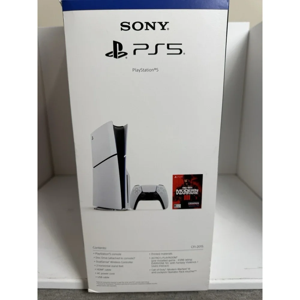 Sony PS5 Slim Blu-Ray Edition Call of Duty Modern Warfare III Bundle 1TB...